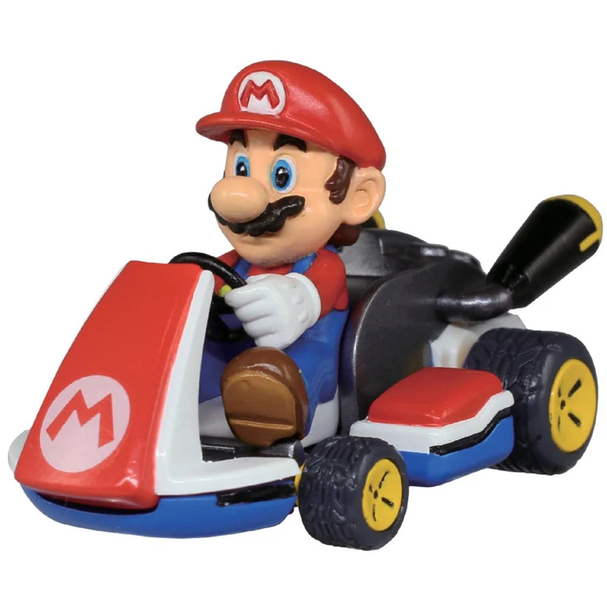 Nintendo - Mariokart 8 - Super Smash Bros. Collection - Mario - Pull back figure