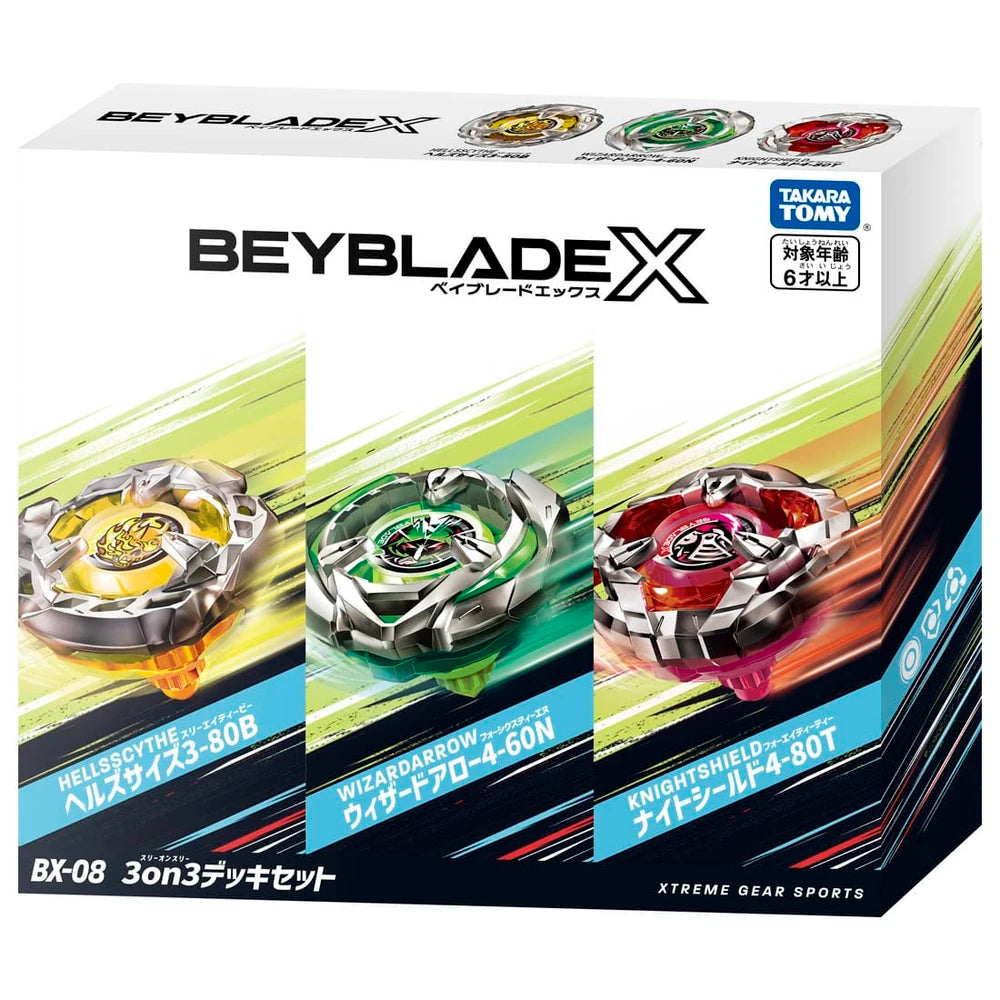 BX-08 - Beyblade X -  3on3 Deck Set - Takaratomy