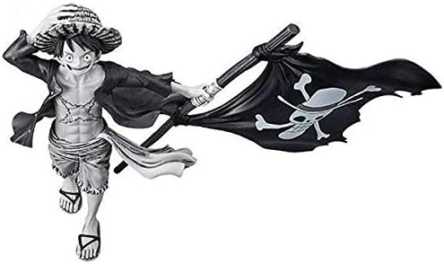 One Piece Magazine Monkey D Luffy  Original Monochrome (Black and White) Flag Banpresto Version B