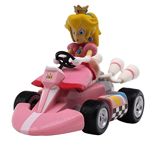 Nintendo - Mariokart 8 - Super Smash Bros. Collection - princess- Pull back figure