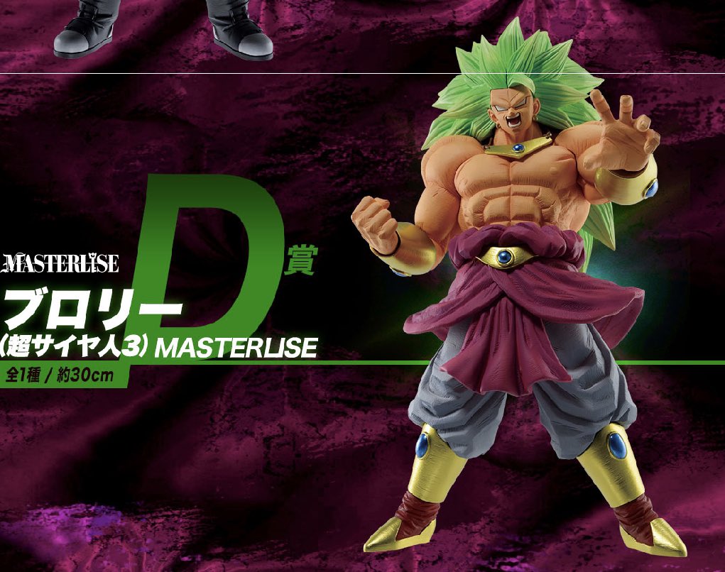 Ichiban Kuji Dragon Ball D Prize Broly (Super Saiyan 3) MASTERLISE SDBH SUPER DRAGONBALL HEROES