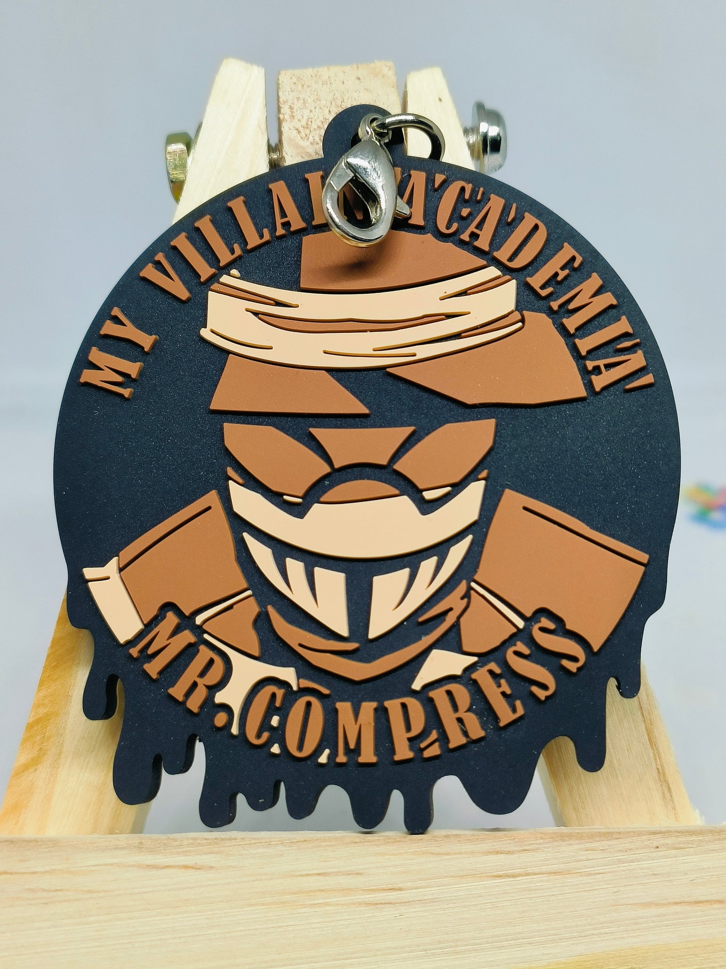 Mr. Compress : My Hero Academia Rubber Keychain