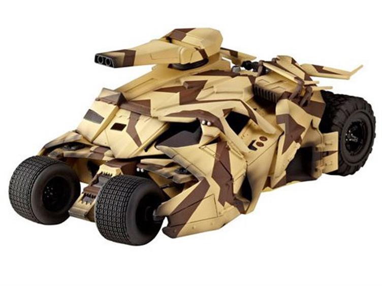 DC Comics Sci-Fi Revoltech No.047 Camo Batmobile Tumbler w/ Cannon BY KAIYODO - BRAND DC COMICS