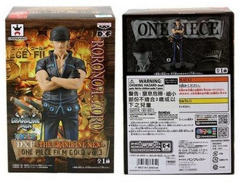  Banpresto One Piece 6.3-Inch Film Gold Roronoa Zoro DXF  Sculpture, The Grandline Men Volume 3 : Toys & Games