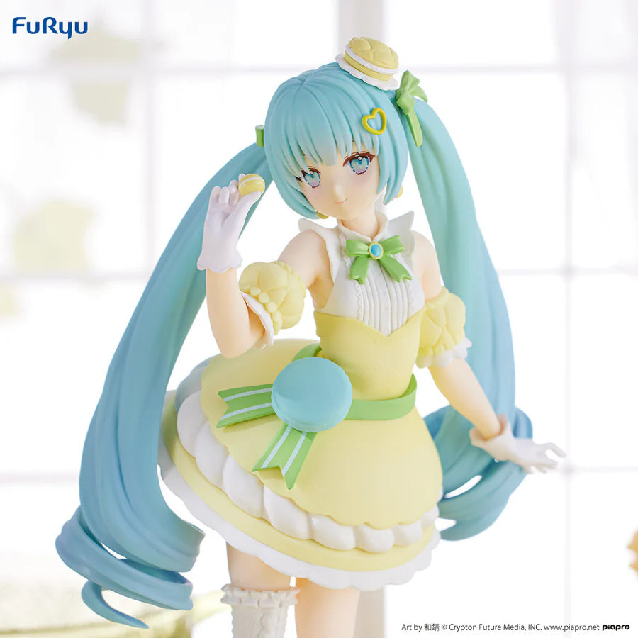 Furyu - Exceed Creative Figure - Sweet Sweets, Macaron Yellow color - Vocaloid - Hatsune Miku