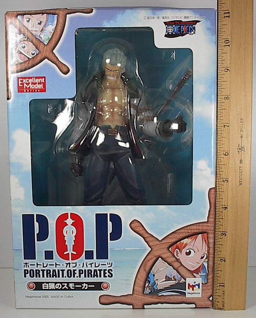 One Piece - Smoker - Excellent Model - Portrait Of Pirates Original Series (4) - 1/8 (MegaHouse)